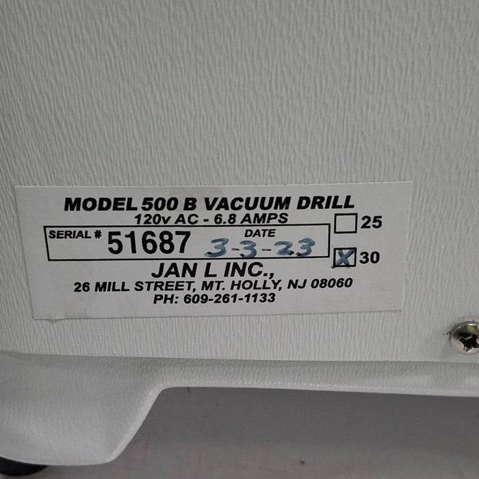 Jan L Inc., Jan L Inc., Model 500 B Vacuum Drill Surgical Power Instruments reLink Medical