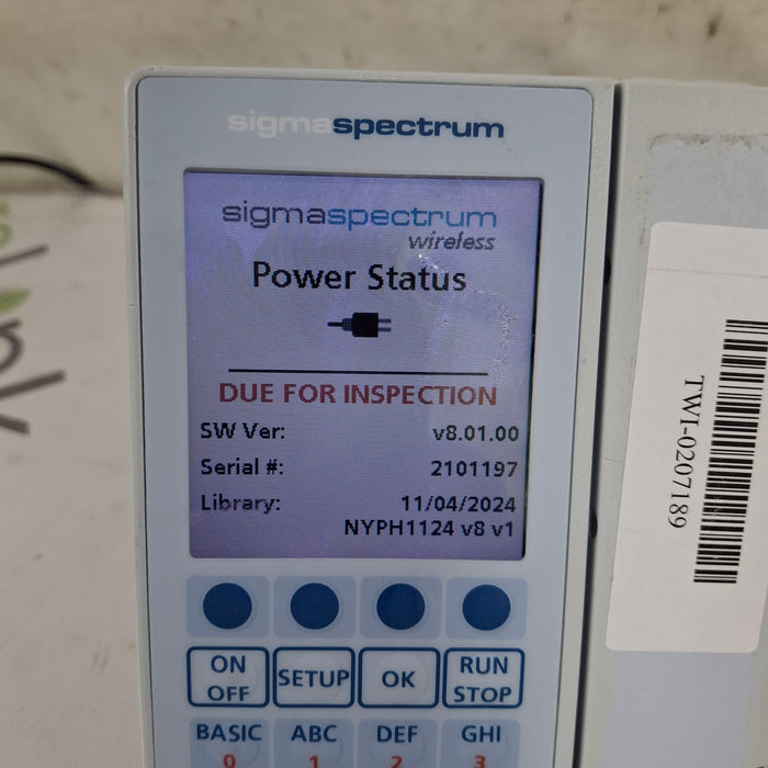 Baxter Baxter Sigma Spectrum 8.01.00 w/o Battery Infusion Pump Infusion Pump reLink Medical