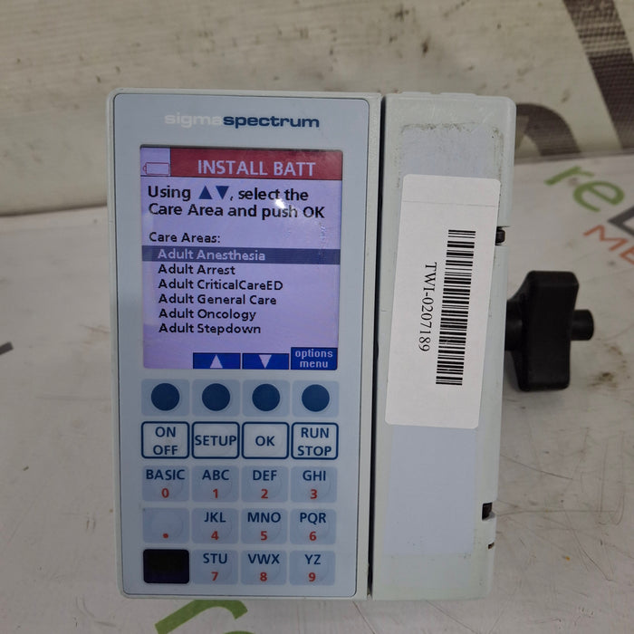 Baxter Baxter Sigma Spectrum 8.01.00 w/o Battery Infusion Pump Infusion Pump reLink Medical