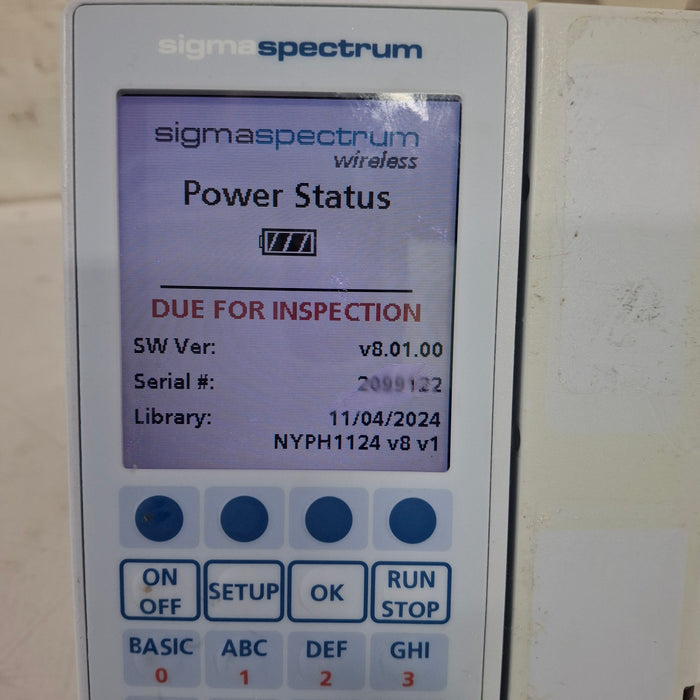 Baxter Baxter Sigma Spectrum 8.01.00 w/o Battery Infusion Pump Infusion Pump reLink Medical