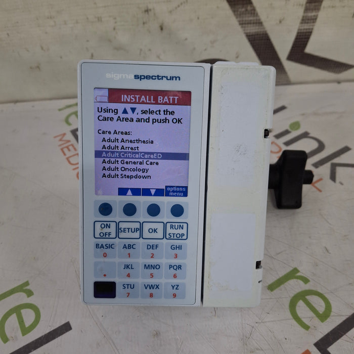Baxter Baxter Sigma Spectrum 8.01.00 w/o Battery Infusion Pump Infusion Pump reLink Medical