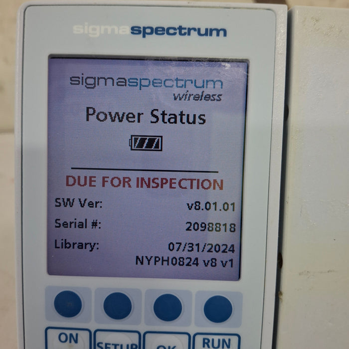 Baxter Baxter Sigma Spectrum 8.01.01 w/o Battery Infusion Pump Infusion Pump reLink Medical