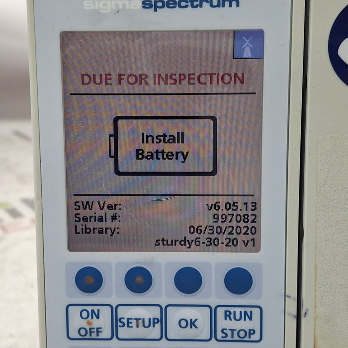 Baxter Baxter Sigma Spectrum 6.05.13 with A/B/G/N Battery Infusion Pump Infusion Pump reLink Medical