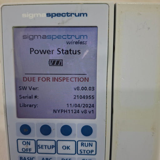 Baxter Baxter Sigma Spectrum 8.00.03 w/o Battery Infusion Pump Infusion Pump reLink Medical