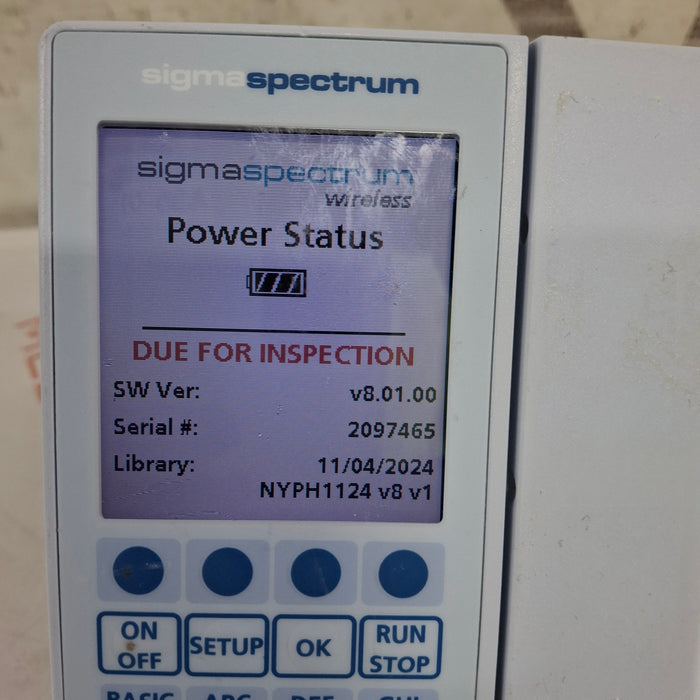 Baxter Baxter Sigma Spectrum 8.01.00 w/o Battery Infusion Pump Infusion Pump reLink Medical