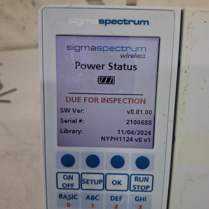 Baxter Baxter Sigma Spectrum 8.01.00 w/o Battery Infusion Pump Infusion Pump reLink Medical