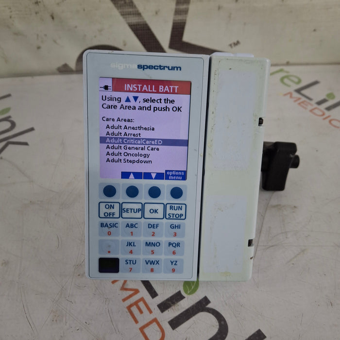 Baxter Baxter Sigma Spectrum 8.01.00 w/o Battery Infusion Pump Infusion Pump reLink Medical