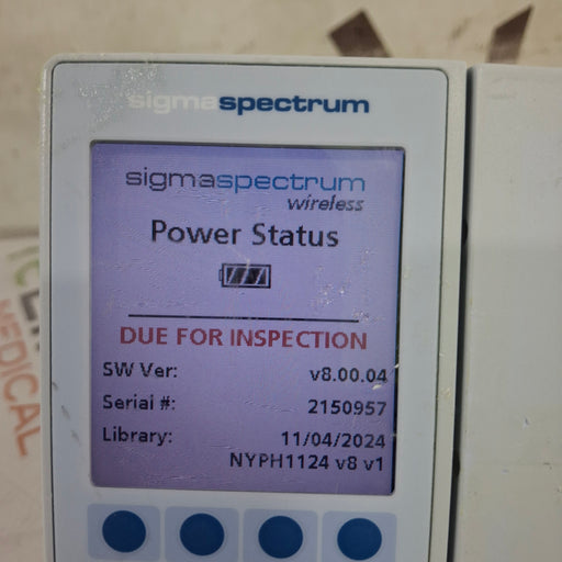 Baxter Baxter Sigma Spectrum 8.00.04 w/o Battery Infusion Pump Infusion Pump reLink Medical