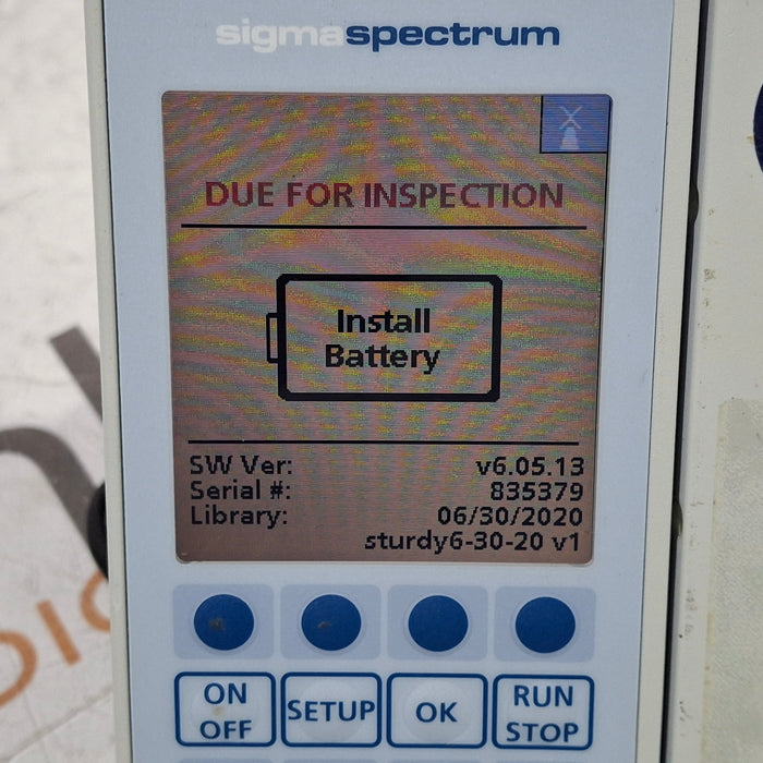 Baxter Baxter Sigma Spectrum 6.05.13 with A/B/G/N Battery Infusion Pump Infusion Pump reLink Medical