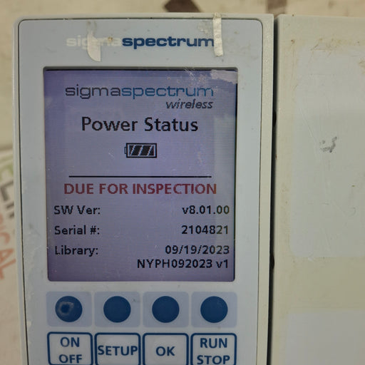 Baxter Baxter Sigma Spectrum 8.01.00 w/o Battery Infusion Pump Infusion Pump reLink Medical