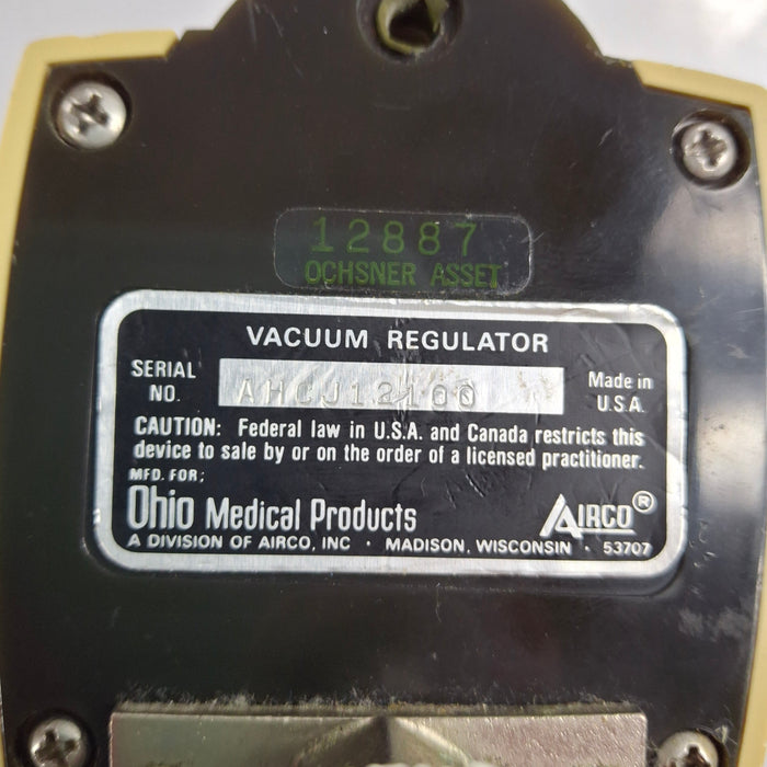 Ohmeda Medical Ohmeda Medical Vacuum Regulator Respiratory reLink Medical