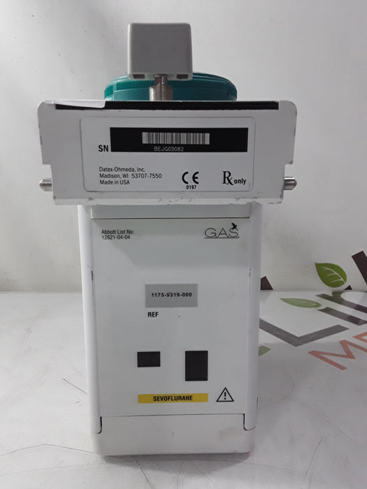 Datex-Ohmeda Datex-Ohmeda Tec 7 Sevoflurane Vaporizer Anesthesia reLink Medical