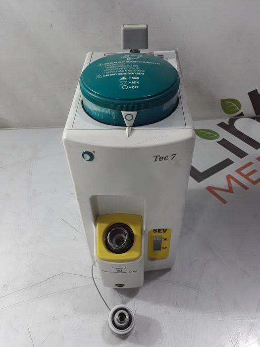 Datex-Ohmeda Datex-Ohmeda Tec 7 Sevoflurane Vaporizer Anesthesia reLink Medical