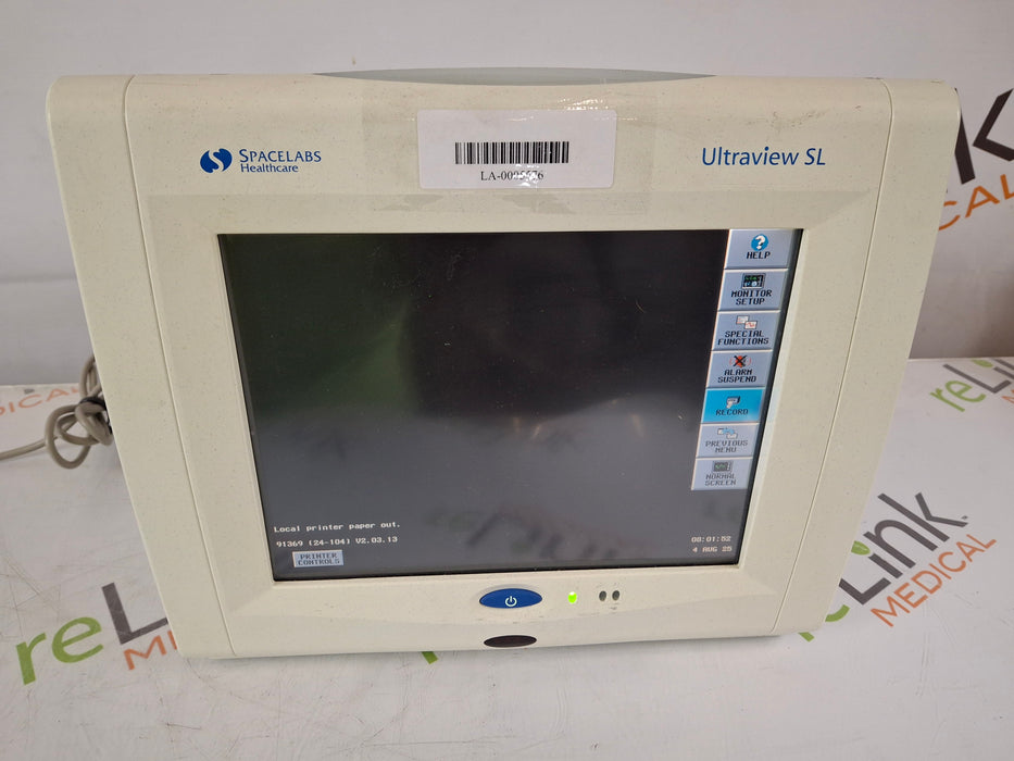 Spacelabs Healthcare Spacelabs Healthcare Ultraview SL 91369 Monitor Patient Monitors reLink Medical
