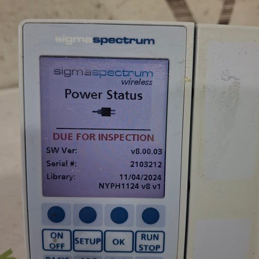 Baxter Baxter Sigma Spectrum 8.00.03 w/o Battery Infusion Pump Infusion Pump reLink Medical
