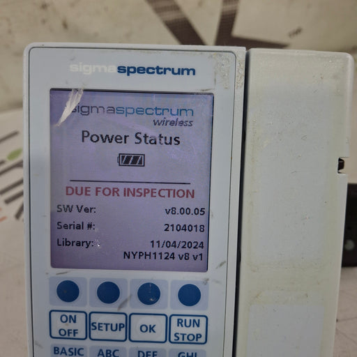 Baxter Baxter Sigma Spectrum 8.00.05 w/o Battery Infusion Pump Infusion Pump reLink Medical