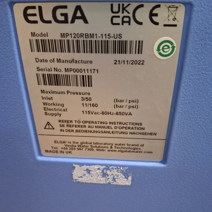 Elga Elga Medica Clinical Laboratory Water System Clinical Lab reLink Medical