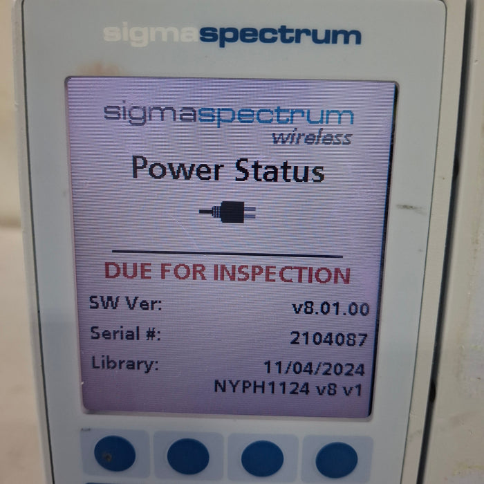 Baxter Baxter Sigma Spectrum 8.01.00 w/o Battery Infusion Pump Infusion Pump reLink Medical
