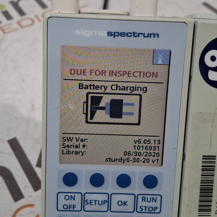 Baxter Baxter Sigma Spectrum 6.05.13 with A/B/G/N Battery Infusion Pump Infusion Pump reLink Medical