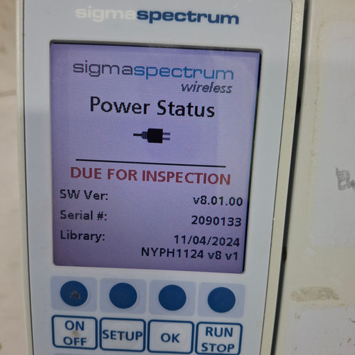 Baxter Baxter Sigma Spectrum 8.01.00 w/o Battery Infusion Pump Infusion Pump reLink Medical