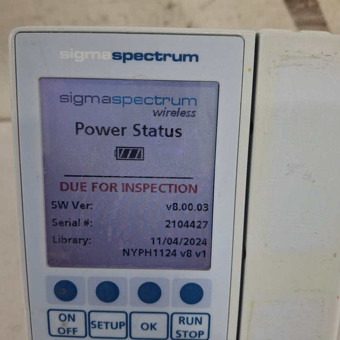 Baxter Baxter Sigma Spectrum 8.00.03 w/o Battery Infusion Pump Infusion Pump reLink Medical