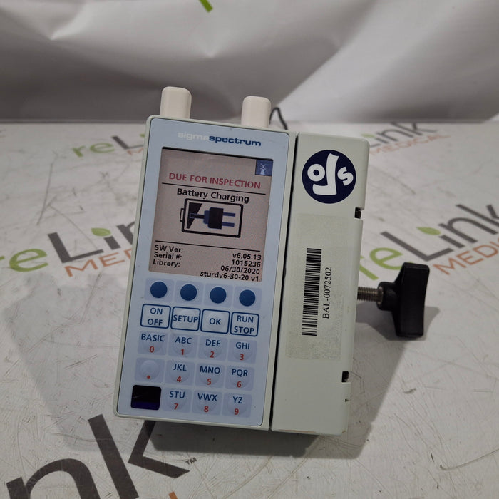 Baxter Baxter Sigma Spectrum 6.05.13 without Battery Infusion Pump Infusion Pump reLink Medical