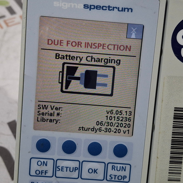 Baxter Baxter Sigma Spectrum 6.05.13 without Battery Infusion Pump Infusion Pump reLink Medical