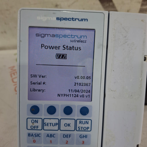 Baxter Baxter Sigma Spectrum 8.00.05 w/o Battery Infusion Pump Infusion Pump reLink Medical