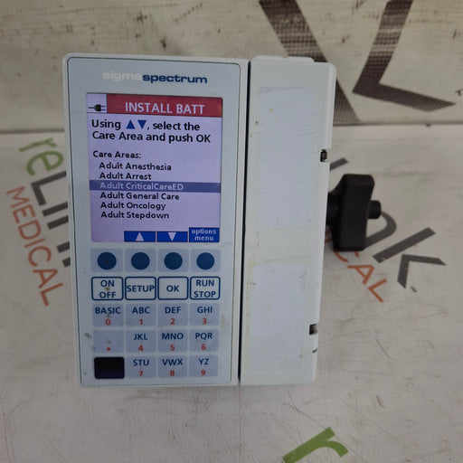 Baxter Baxter Sigma Spectrum 8.01.00 w/o Battery Infusion Pump Infusion Pump reLink Medical