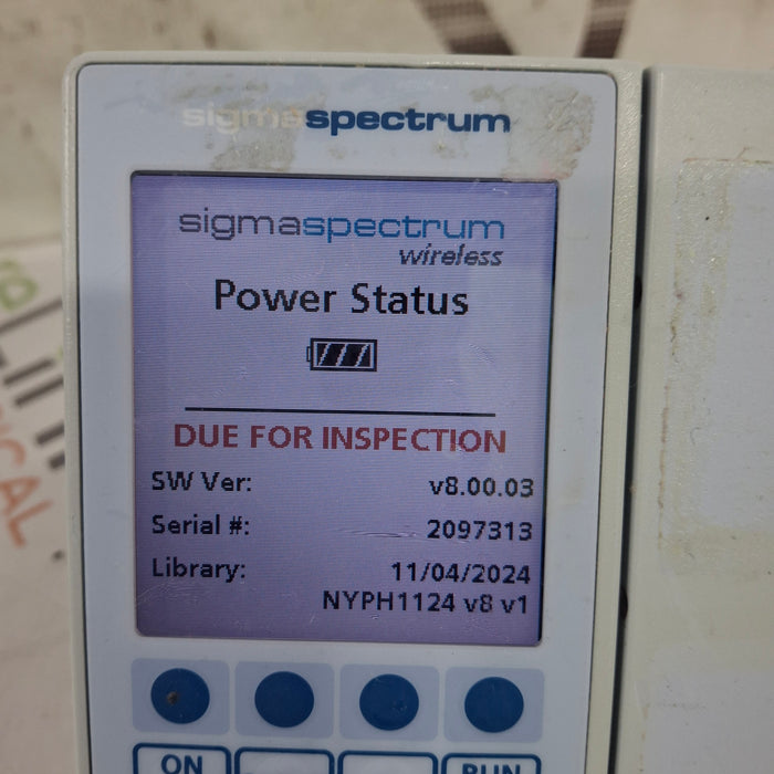 Baxter Baxter Sigma Spectrum 8.00.03 w/o Battery Infusion Pump Infusion Pump reLink Medical