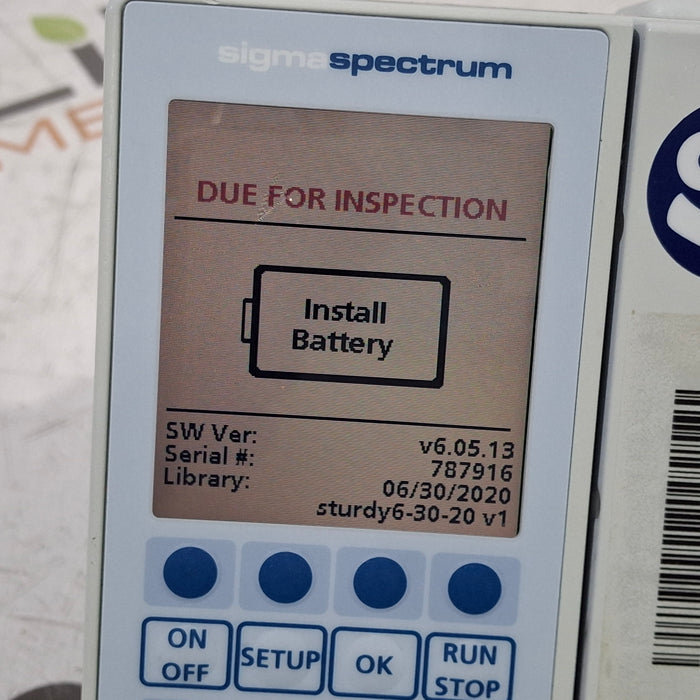 Baxter Baxter Sigma Spectrum 6.05.13 without Battery Infusion Pump Infusion Pump reLink Medical