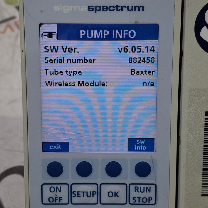 Baxter Baxter Sigma Spectrum 6.05.14 without Battery Infusion Pump Infusion Pump reLink Medical