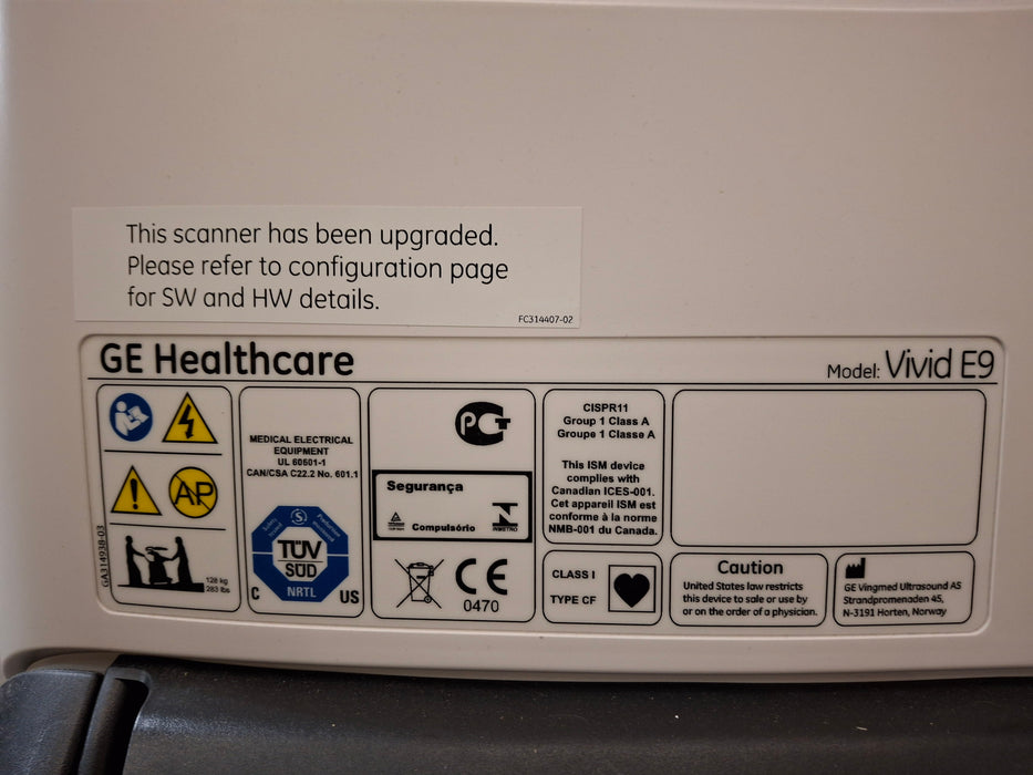 GE Healthcare GE Healthcare Vivid E9 Ultrasound Ultrasound reLink Medical