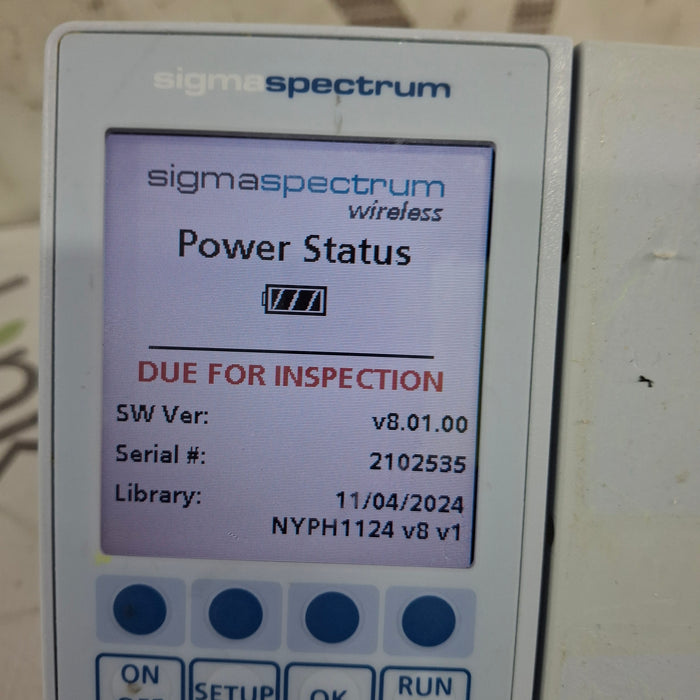 Baxter Baxter Sigma Spectrum 8.01.00 w/o Battery Infusion Pump Infusion Pump reLink Medical