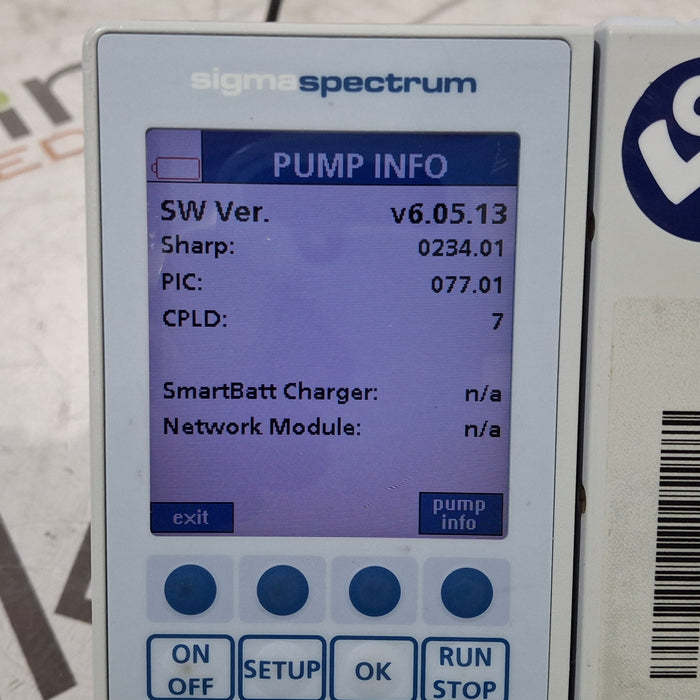 Baxter Baxter Sigma Spectrum 6.05.13 without Battery Infusion Pump Infusion Pump reLink Medical