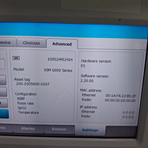 Welch Allyn Welch Allyn Connex 6800 - 68NCTX Nellcor SpO2, CO2, SureTemp Vital Signs Monitor Patient Monitors reLink Medical