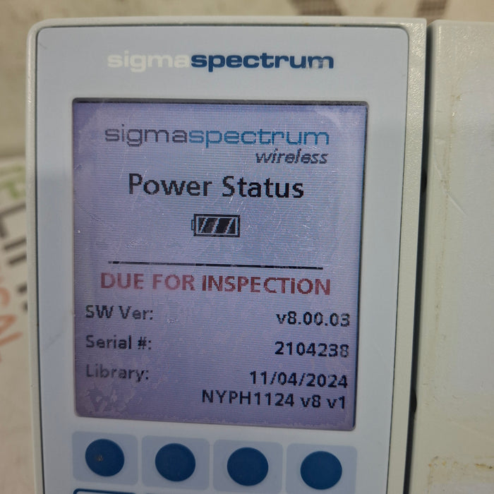 Baxter Baxter Sigma Spectrum 8.00.03 w/o Battery Infusion Pump Infusion Pump reLink Medical