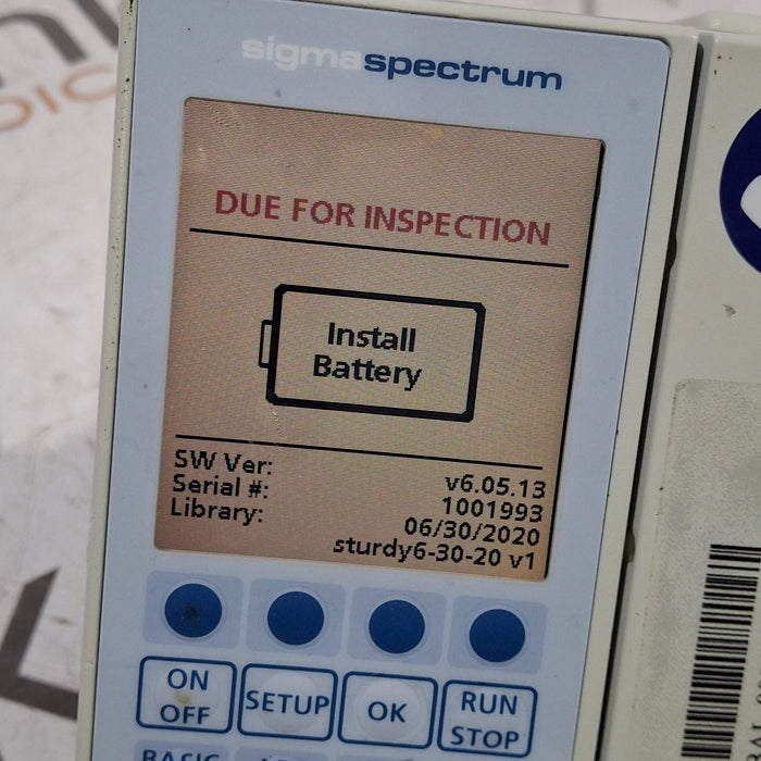 Baxter Baxter Sigma Spectrum 6.05.13 without Battery Infusion Pump Infusion Pump reLink Medical