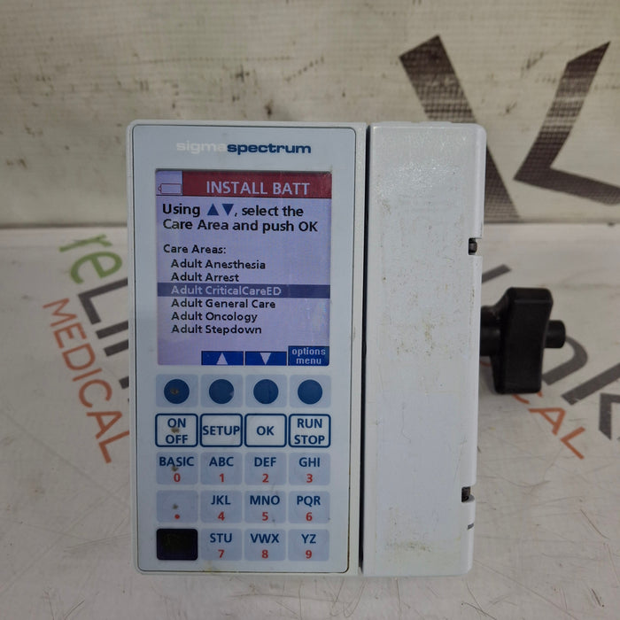 Baxter Baxter Sigma Spectrum 8.00.04 w/o Battery Infusion Pump Infusion Pump reLink Medical