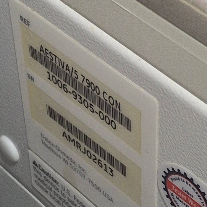 Datex-Ohmeda Datex-Ohmeda Aestiva 5 w/7900 Anesthesia System Anesthesia reLink Medical