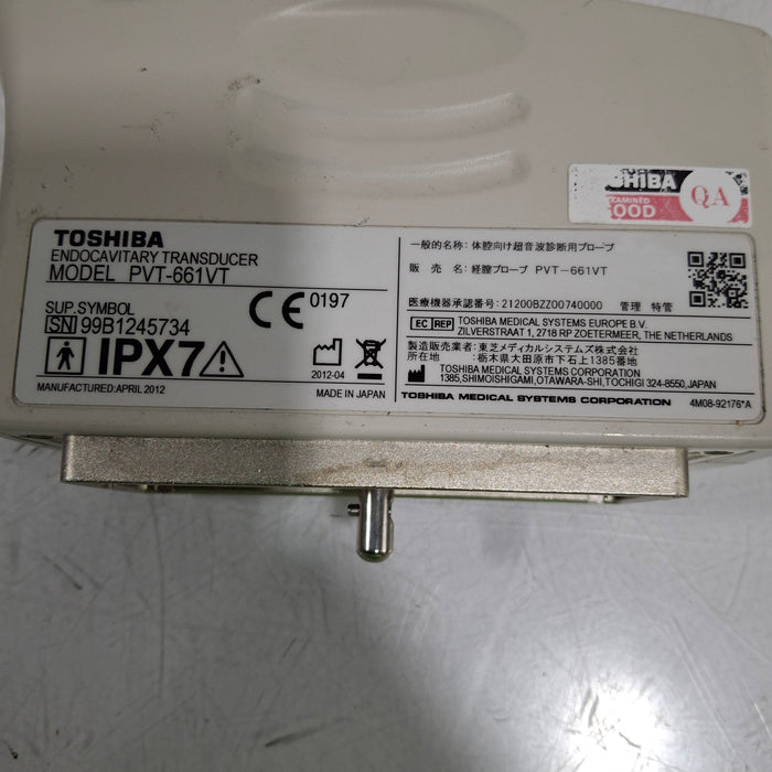 Toshiba Toshiba PVT-661VT Convex Array Transducer Ultrasound Probes reLink Medical