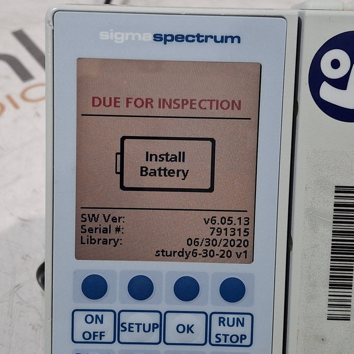 Baxter Baxter Sigma Spectrum 6.05.13 without Battery Infusion Pump Infusion Pump reLink Medical