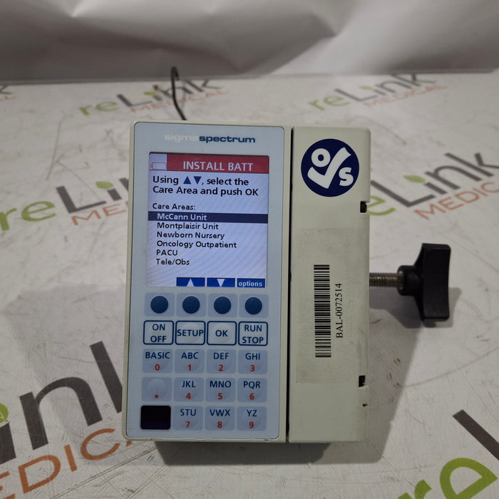 Baxter Baxter Sigma Spectrum 6.05.13 without Battery Infusion Pump Infusion Pump reLink Medical