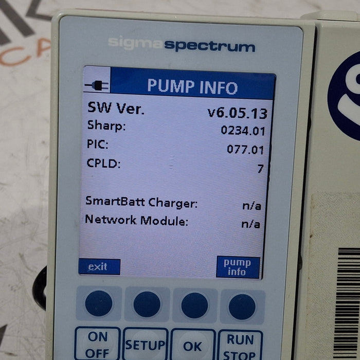 Baxter Baxter Sigma Spectrum 6.05.13 without Battery Infusion Pump Infusion Pump reLink Medical