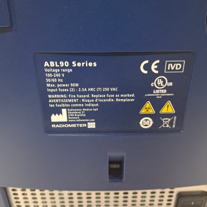 Radiometer Radiometer ABL90 Flex Plus Blood Gas Analyzer Clinical Lab reLink Medical