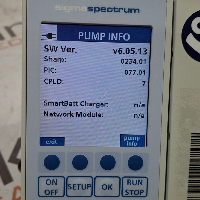Baxter Baxter Sigma Spectrum 6.05.13 without Battery Infusion Pump Infusion Pump reLink Medical