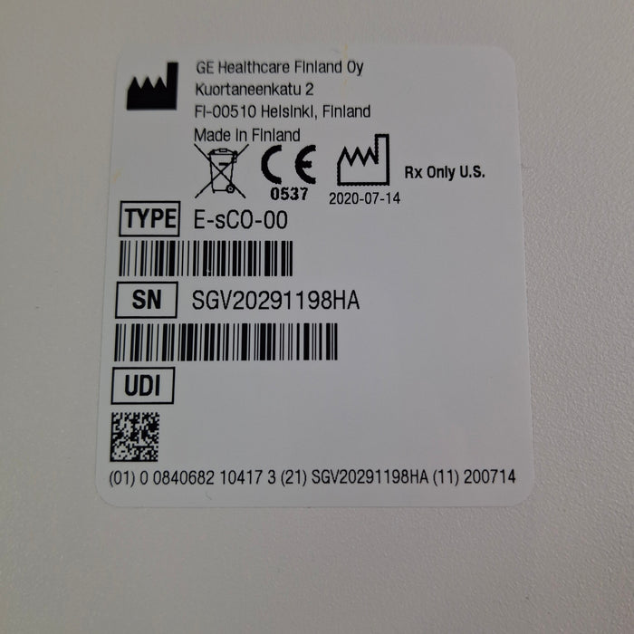 GE Healthcare E-sCO-00 Respiratory Module