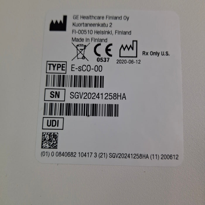 GE Healthcare GE Healthcare E-sCO-00 Respiratory Module Patient Monitors reLink Medical