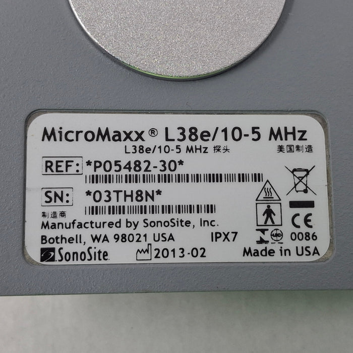 Sonosite Sonosite L38e / 10-5 MHz P05482-30 Transducer Ultrasound reLink Medical