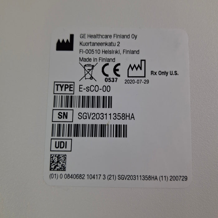 GE Healthcare GE Healthcare E-sCO-00 Respiratory Module Patient Monitors reLink Medical